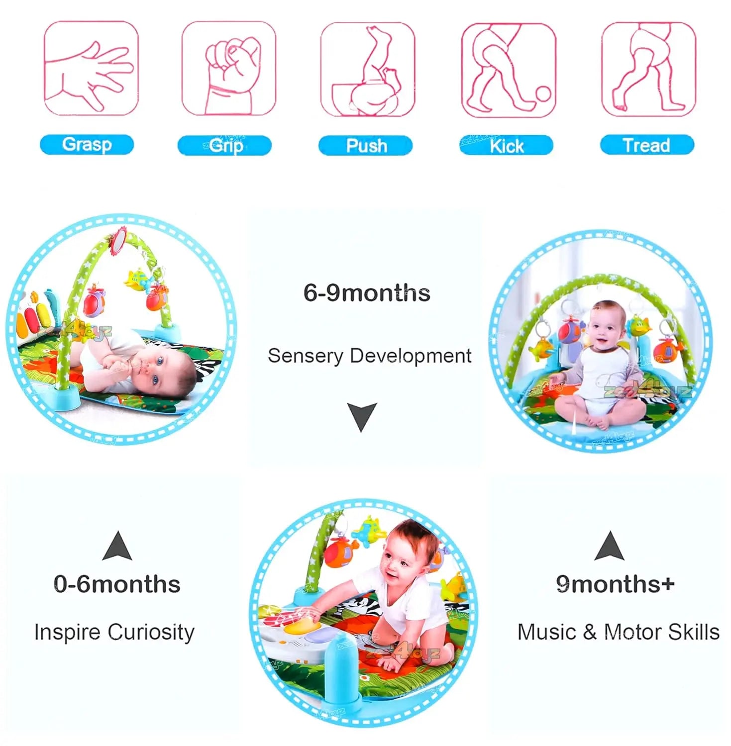 Baby Piano Play Gym Mat