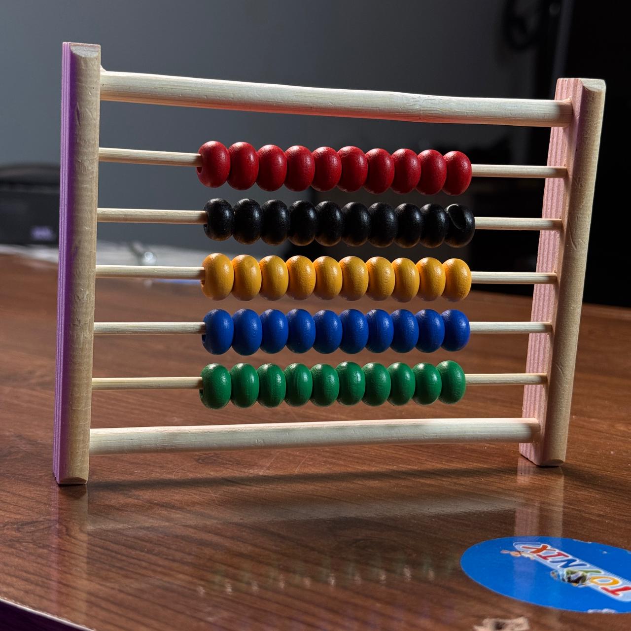 Wooden Abacus Counting Colorful Beads Set for Kids (2025-36)