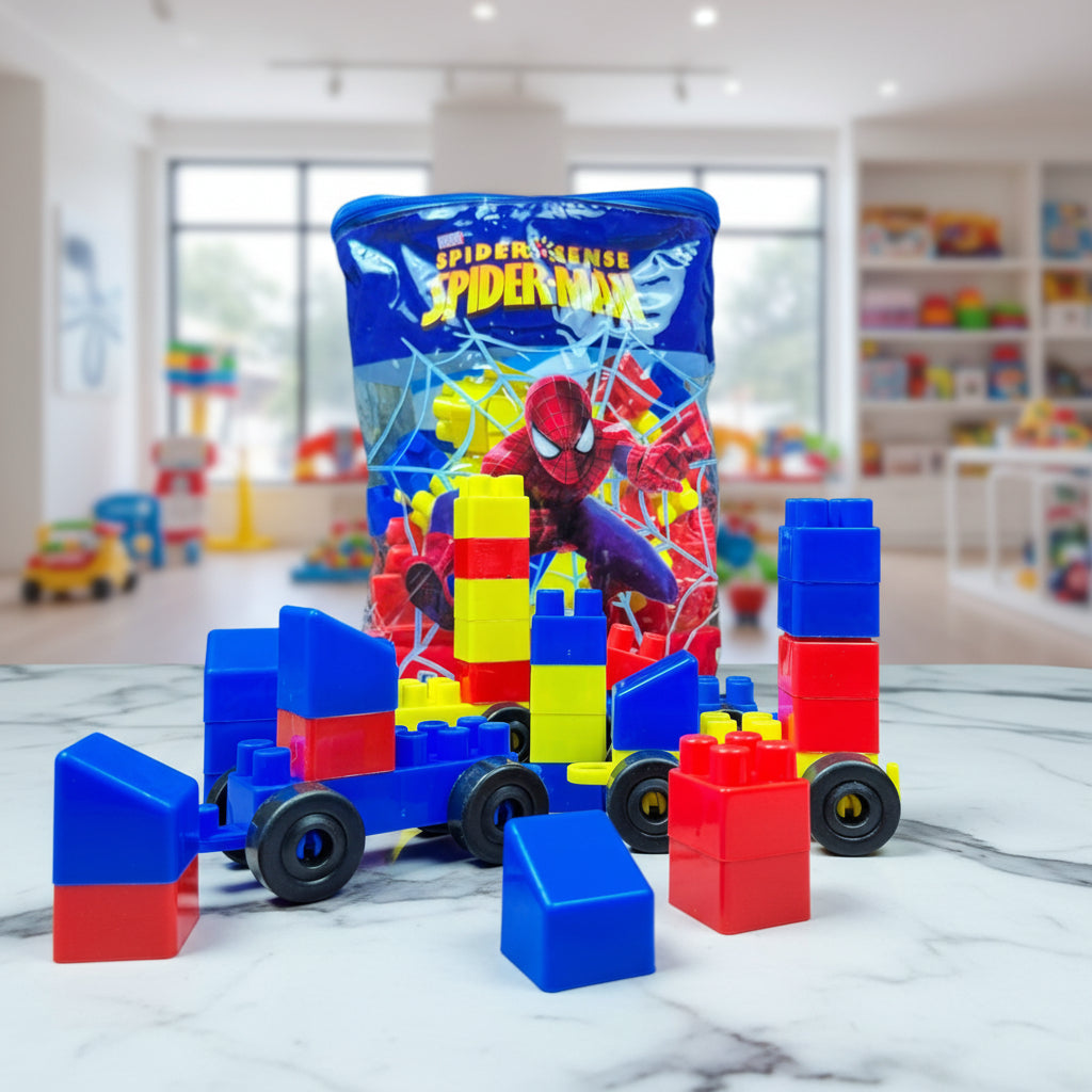 Spider-Man Building Blocks Play Bag for Kids (WP-3831/3832)