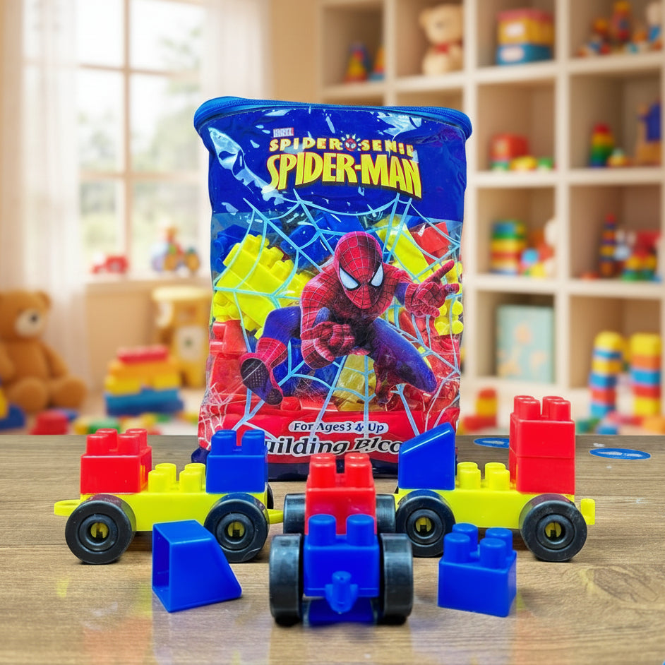 Spider-Man Building Blocks Play Bag for Kids (WP-3831/3832)